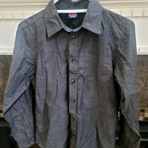 Wrangler Men's Charcoal Button-Down Shirt